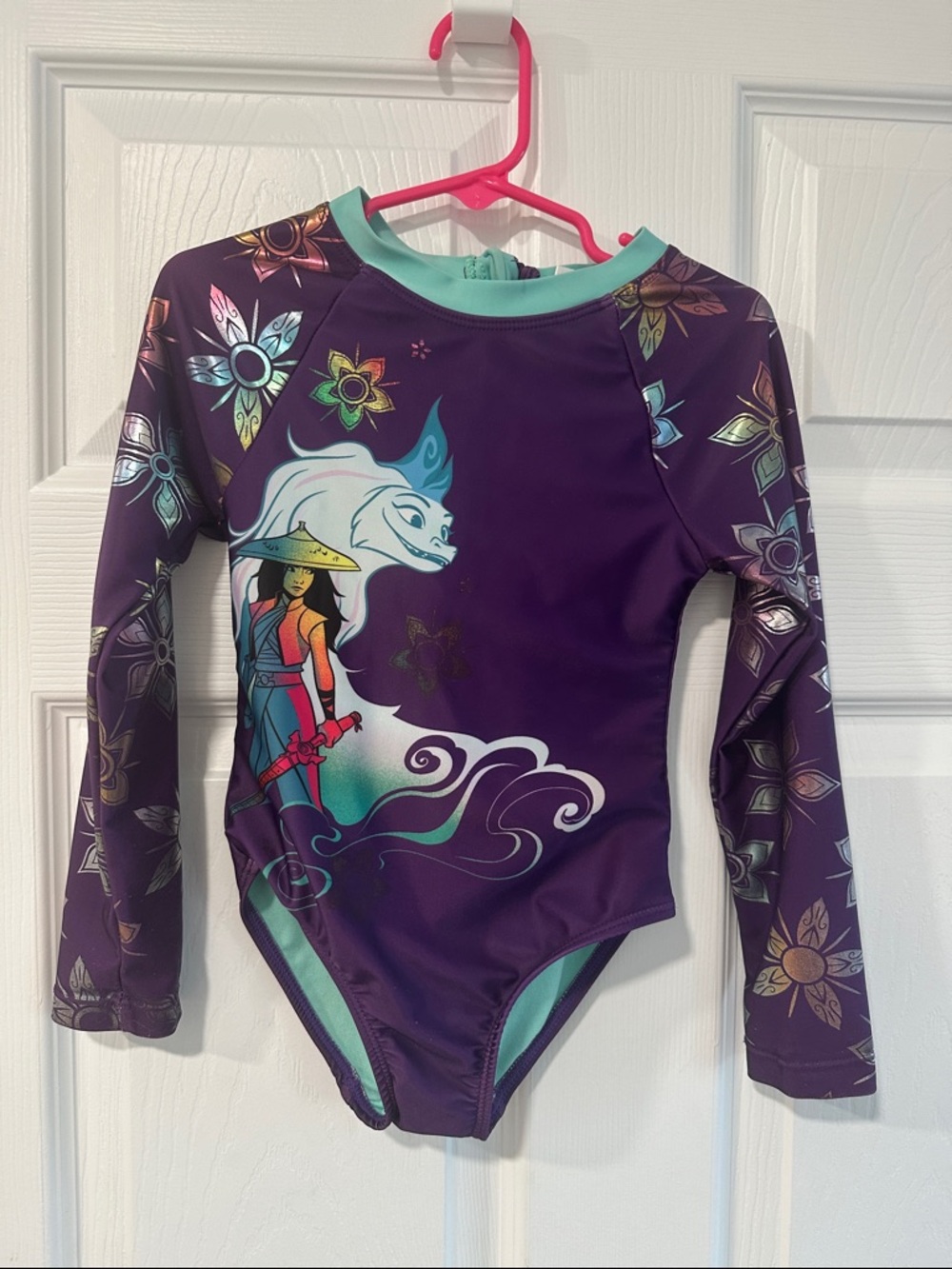 Disney Rashguard Raya & the last dragon Rashguard One-Piece swimsuit